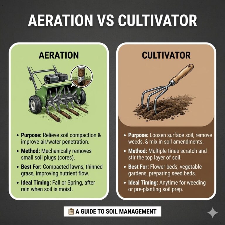 Aeration Vs Cultivator: What's The Difference? 2 Aeration Vs Cultivator