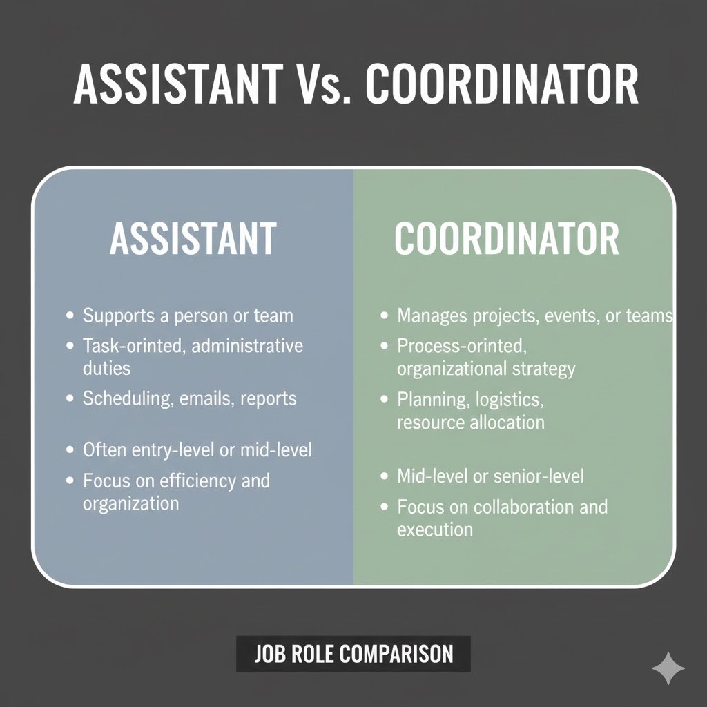 Assistant Vs Coordinator