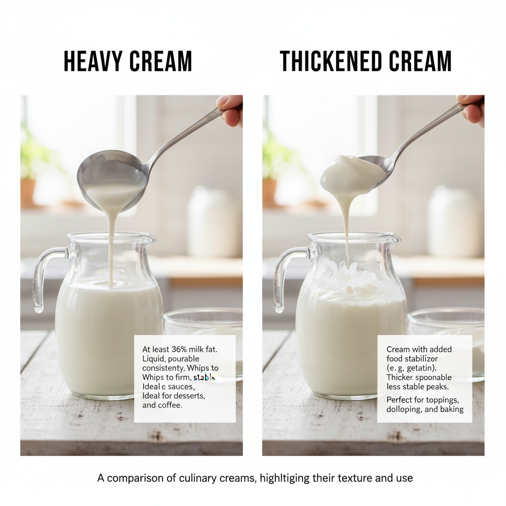 Heavy Cream Vs Thickened Cream