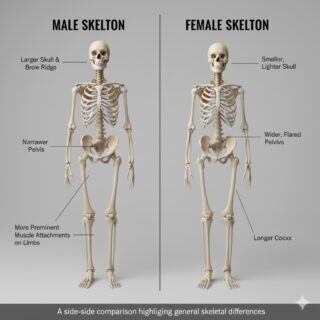Male Skeleton Vs Female Skeleton
