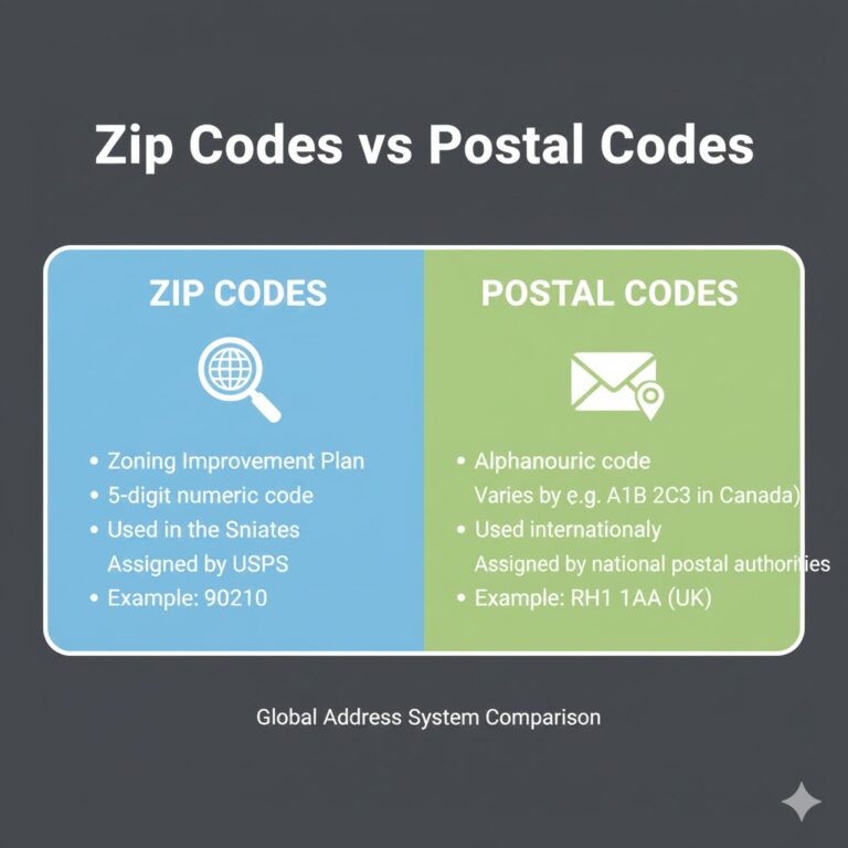 Zip Codes vs Postal Codes: Understanding the Key Differences 5 Zip Codes vs Postal Codes