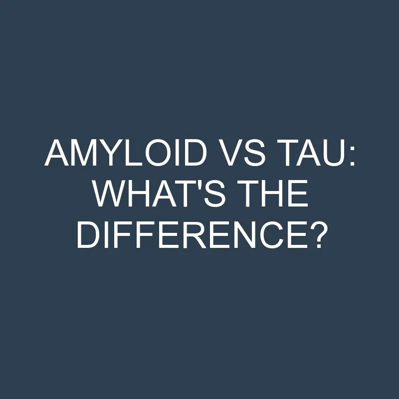 amyloid vs tau whats the difference 2057 1