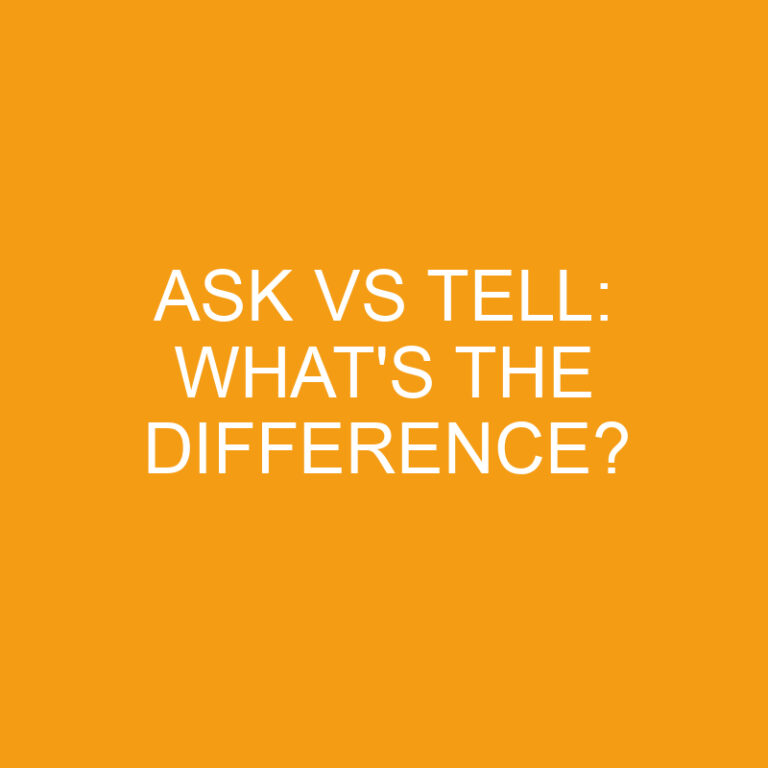 Ask Vs Tell: What’s The Difference?