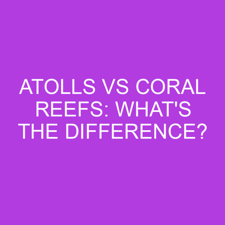Atolls Vs Coral Reefs: What’s The Difference?