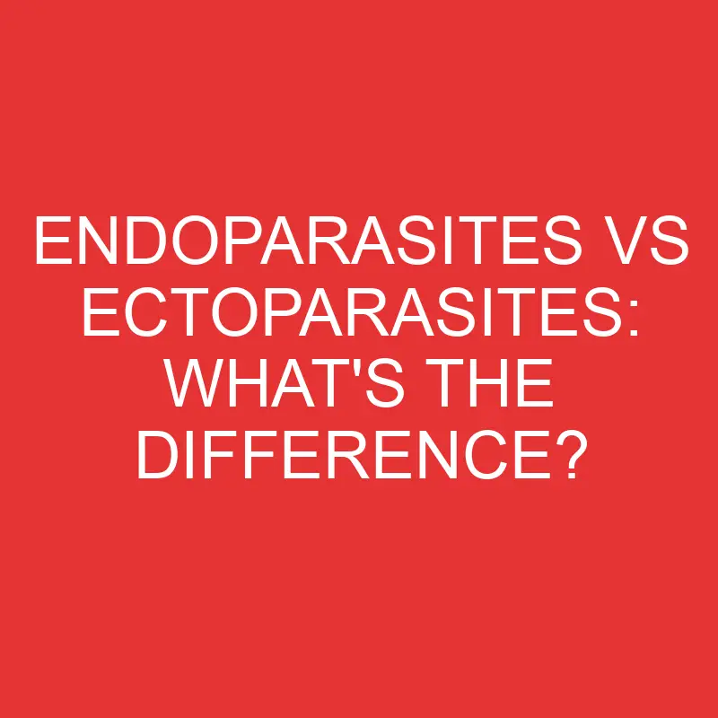 endoparasites vs ectoparasites whats the difference 2767