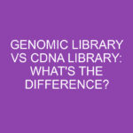 Genomic Library Vs Cdna Library: What's The Difference? » Differencess