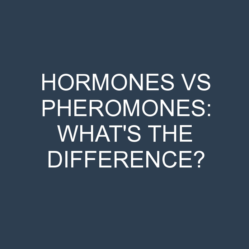 hormones vs pheromones whats the difference 1915 1