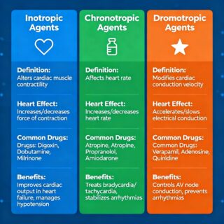 Inotropic Vs Chronotropic Vs Dromotropic