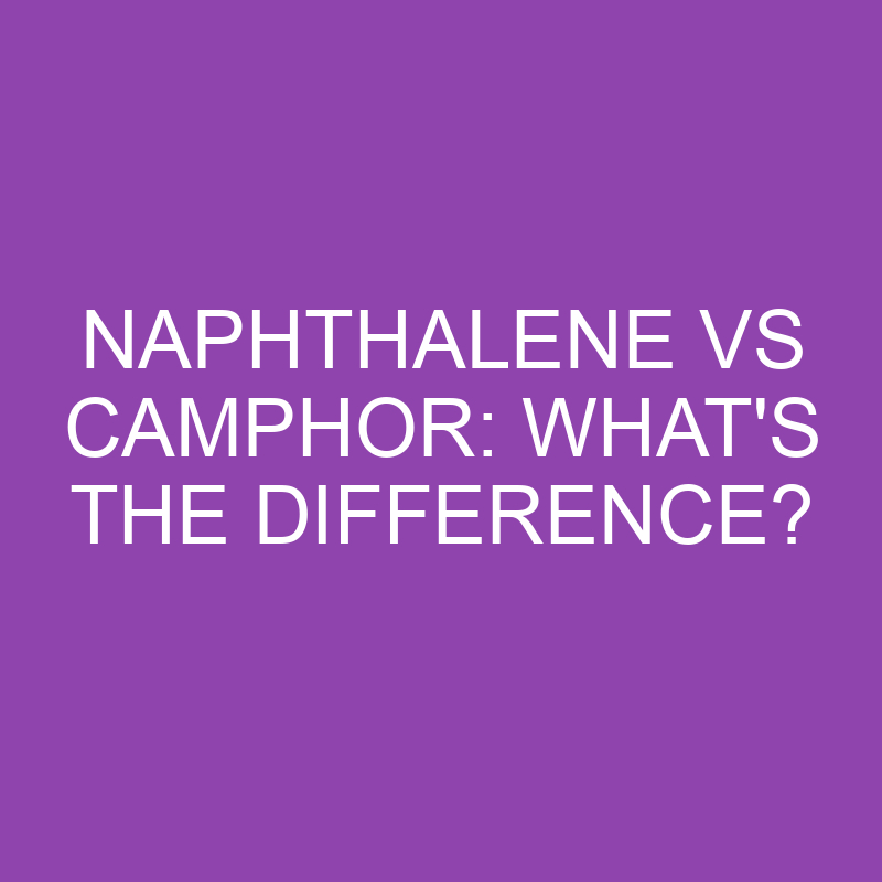 naphthalene vs camphor whats the difference 4122
