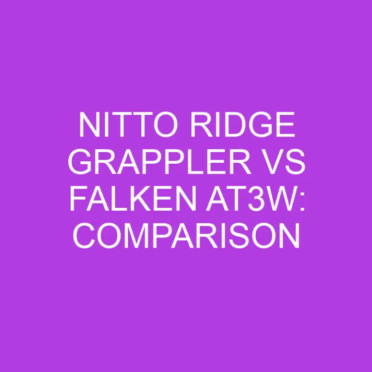 Nitto Ridge Grappler Vs Falken AT3W: Comparison