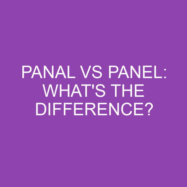Panal Vs Panel: What’s The Difference?