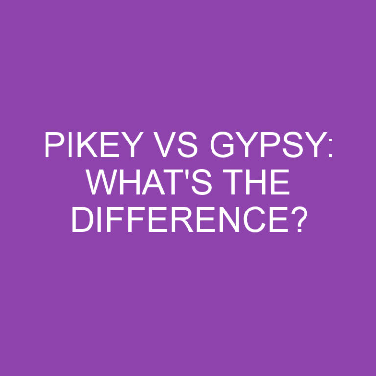 Pikey Vs Gypsy: What’s The Difference?