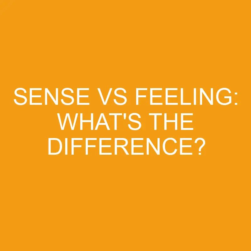 sense vs feeling whats the difference 3464