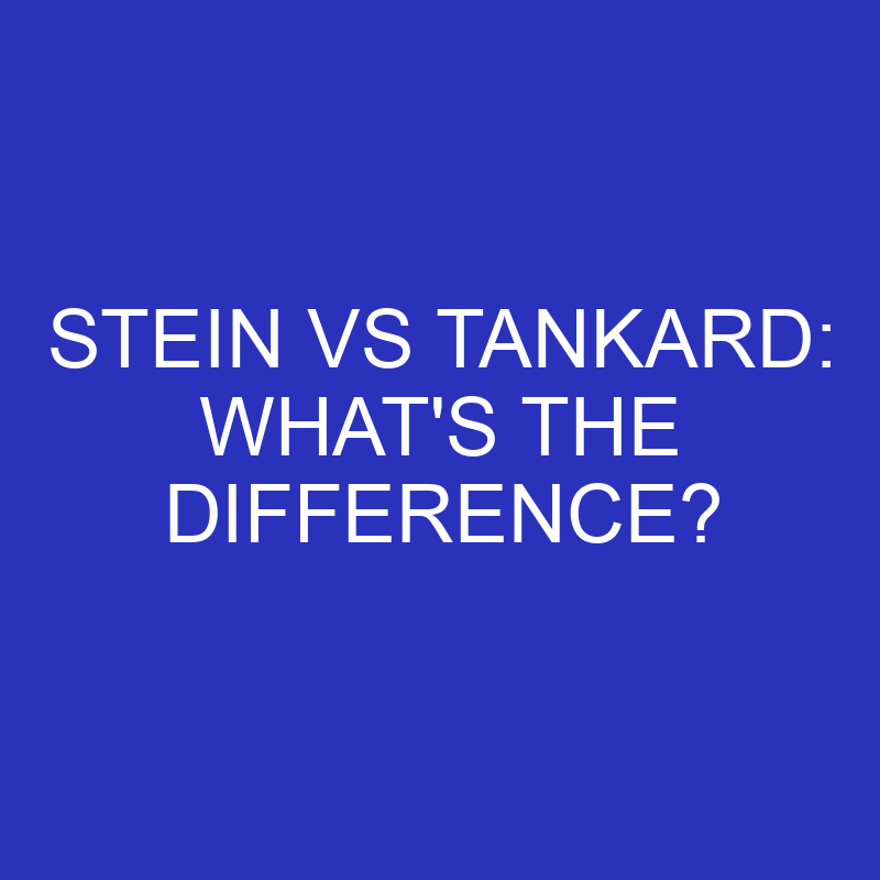 stein vs tankard whats the difference 4794