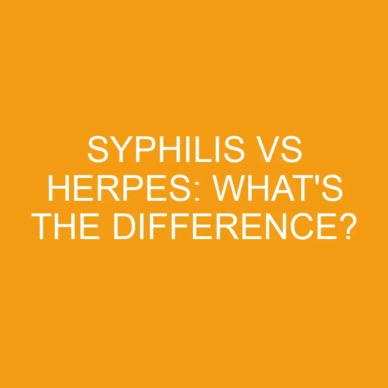 syphilis vs herpes whats the difference 2814