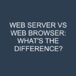 Web Server Vs Web Browser: What's The Difference? » Differencess