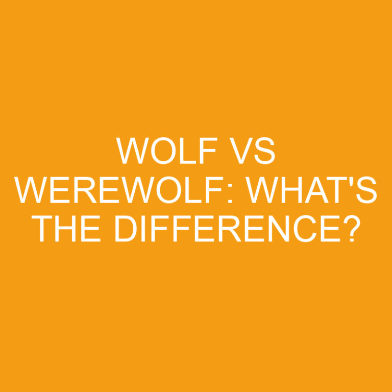 Wolf Vs Werewolf: What’s The Difference?