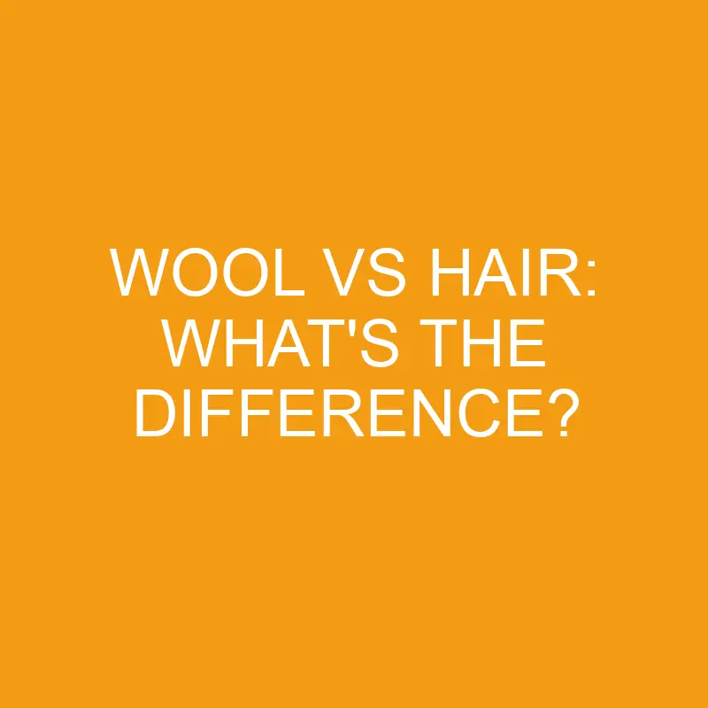 wool vs hair whats the difference 3403