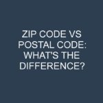 Zip Code Vs Postal Code: What's The Difference? » Differencess