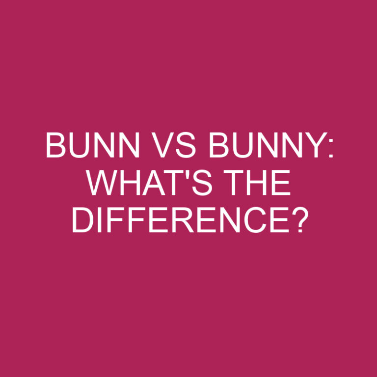 Bunn Vs Bunny: What’s The Difference?