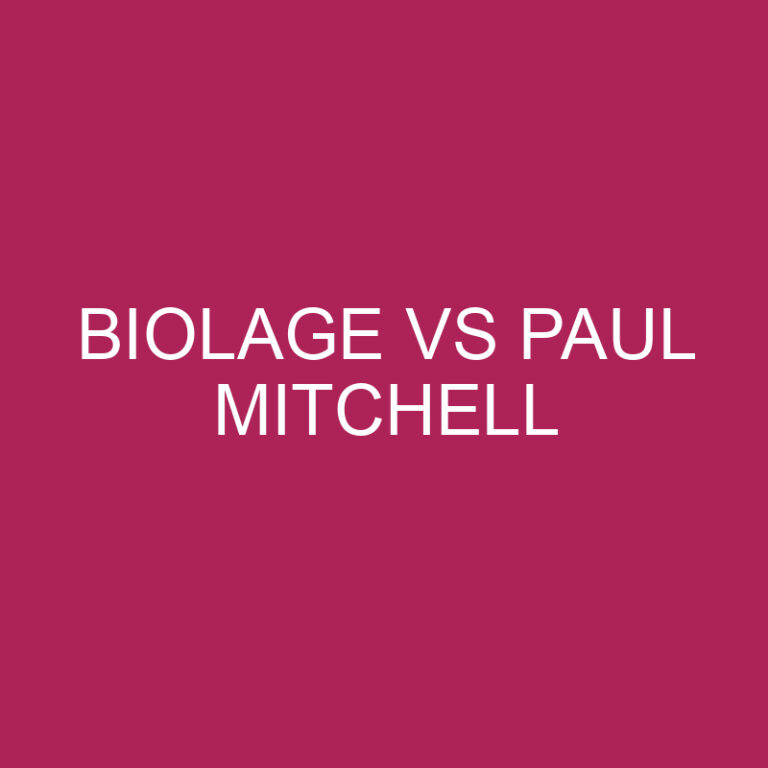 Biolage Vs Paul Mitchell