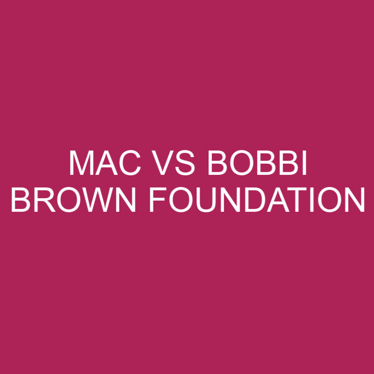 MAC Vs Bobbi Brown Foundation