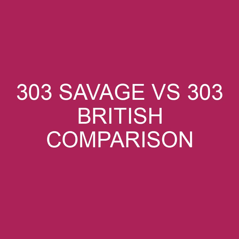 303 savage vs 303 british comparison 5860