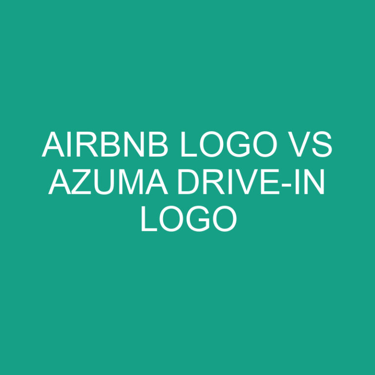 Airbnb Logo vs Azuma Drive-in Logo Comparison