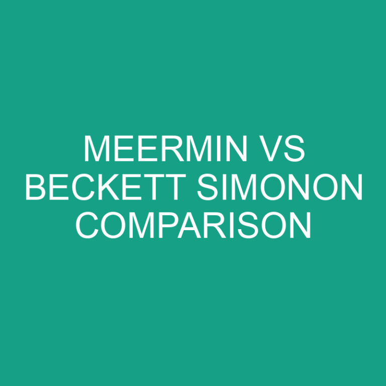 Meermin vs Beckett Simonon Comparison