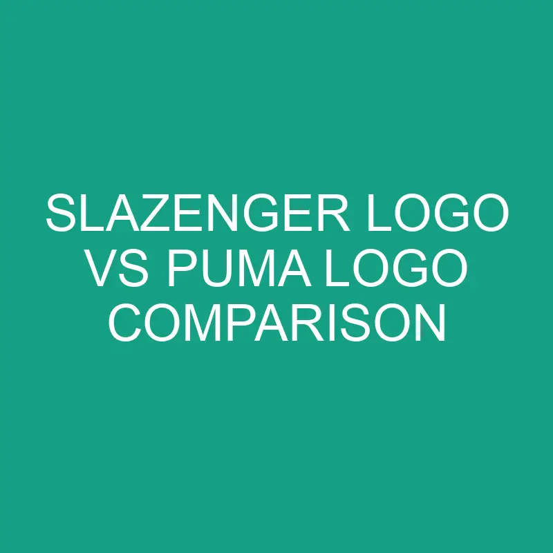 slazenger logo vs puma logo comparison 6268 1