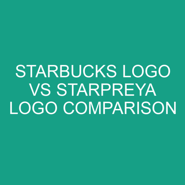 Starbucks Logo vs Starpreya Logo Comparison