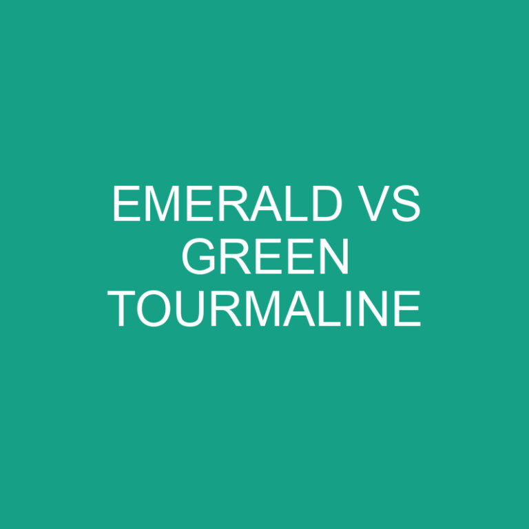 Emerald vs Green Tourmaline