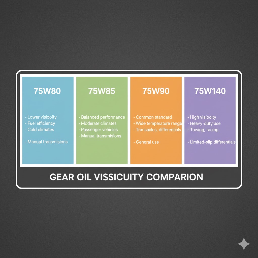 75w80 Vs 75w85 Vs 75w90 Vs 75w140