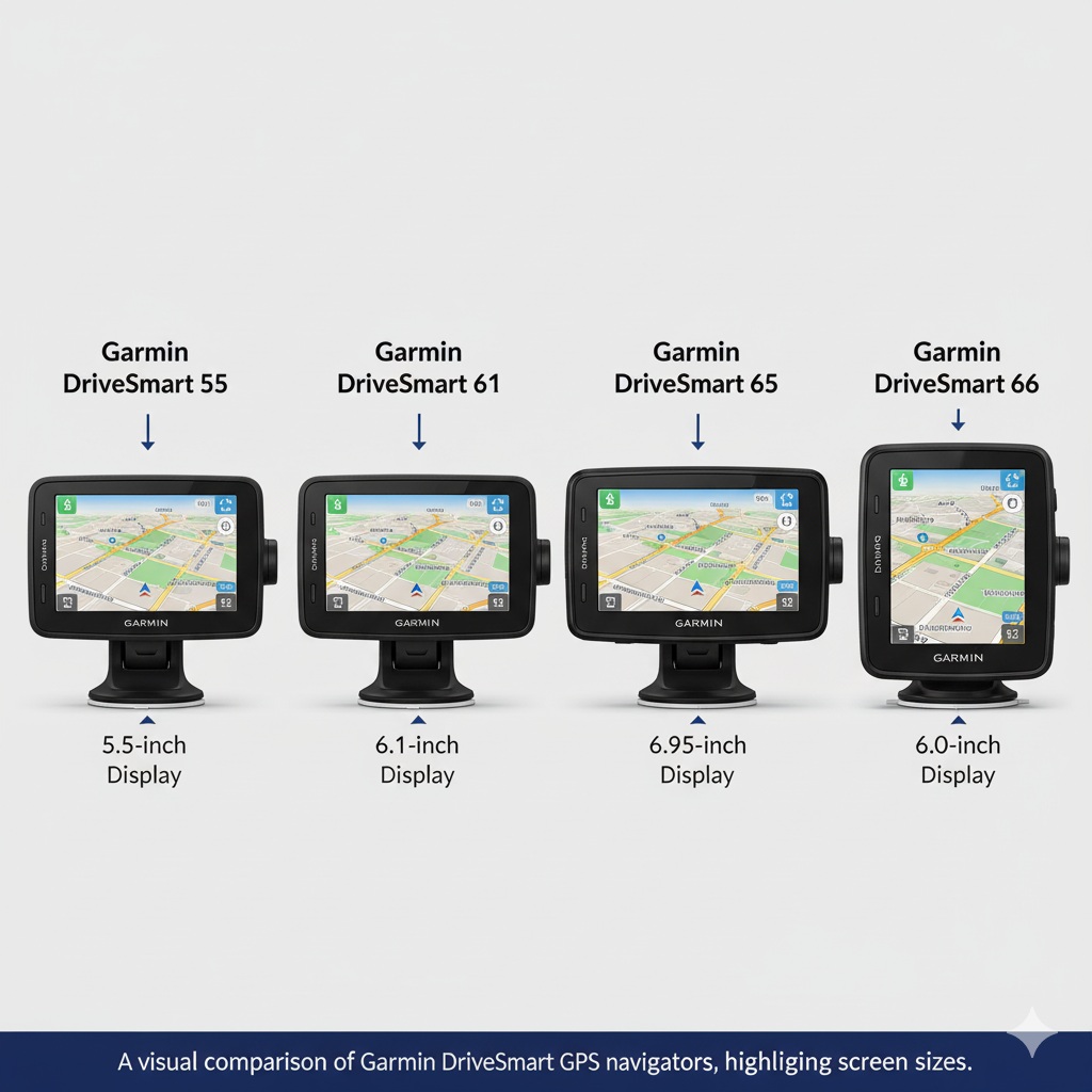 Garmin DriveSmart 55 vs 61 vs 65 vs 66