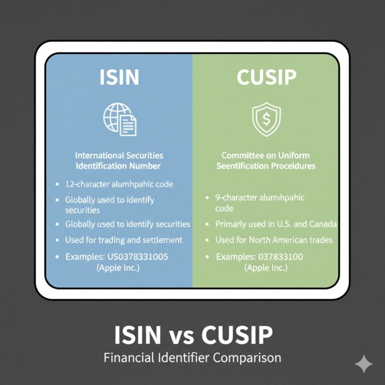 Difference Between ISIN and CUSIP: Key Distinctions Explained 5 ISIN vs CUSIP