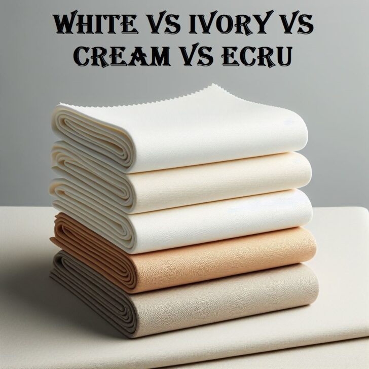 White vs Ivory vs Cream vs Ecru