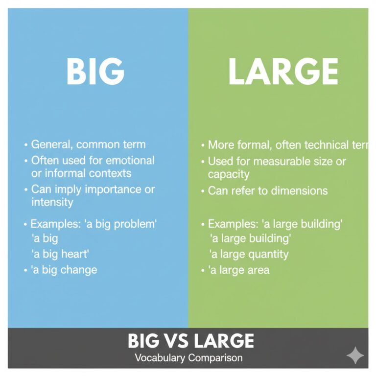 The Difference Between Big vs Large: Exploring Size Perception 2 Big vs Large