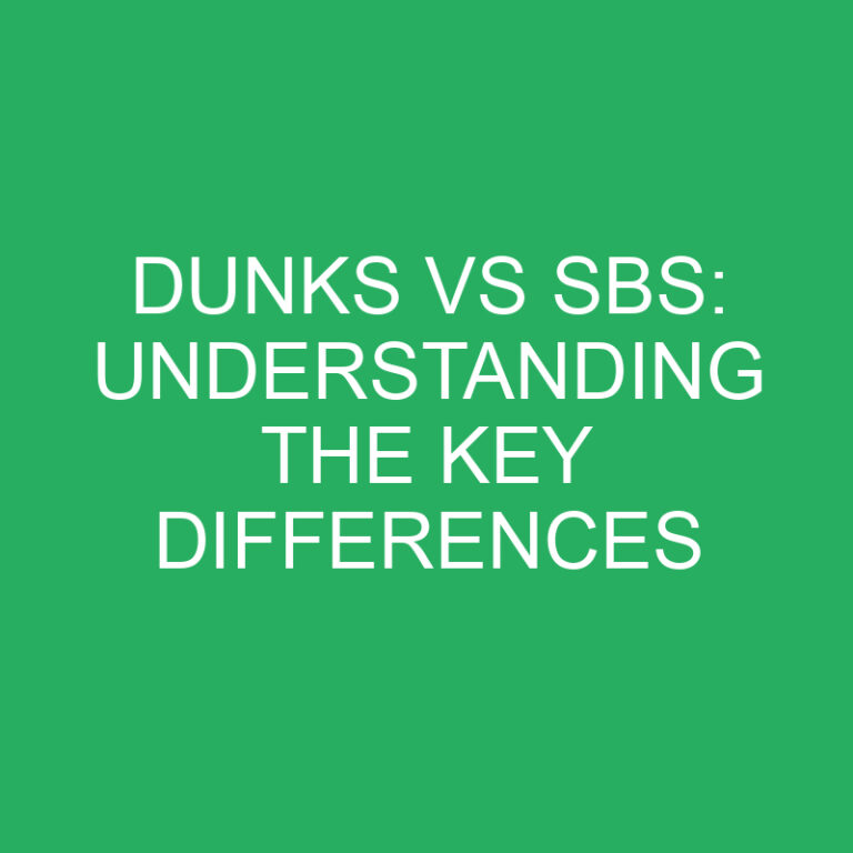 Dunks vs SBs: Understanding the Key Differences 7 Dunks vs SBs: Understanding the Key Differences