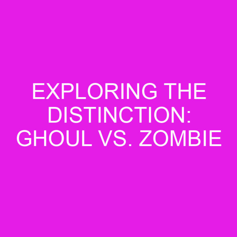 Exploring the Distinction: Ghoul vs. Zombie 7 Exploring the Distinction: Ghoul vs. Zombie