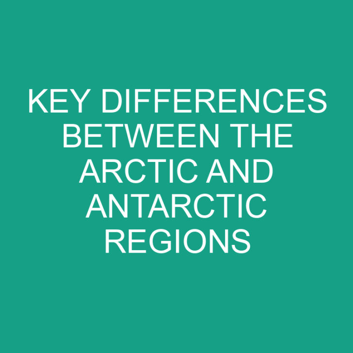 Key Differences Between the Arctic and Antarctic Regions