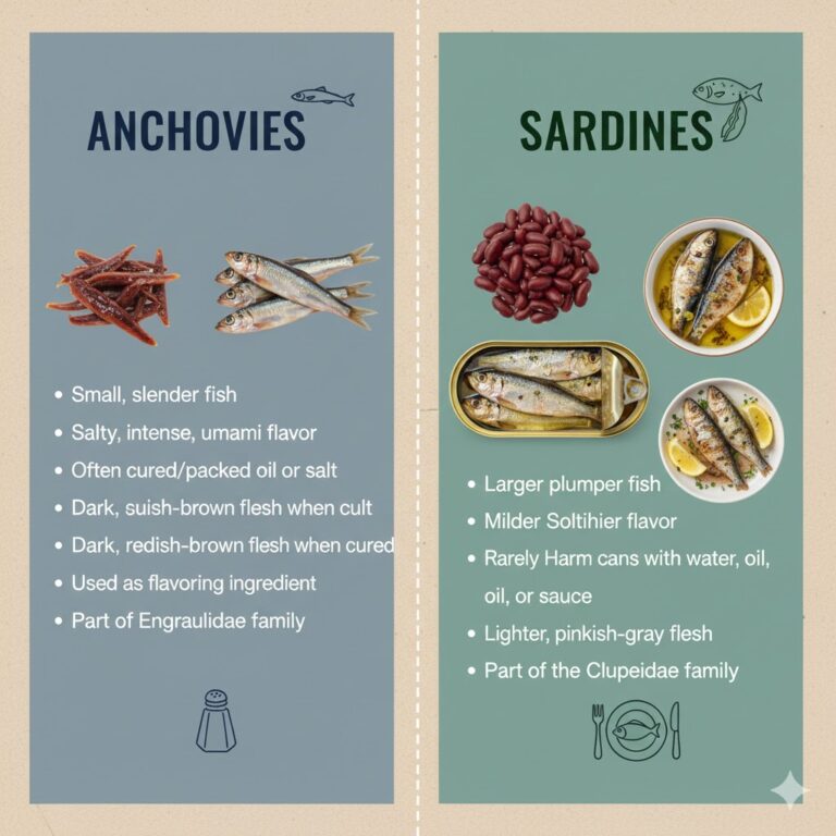 Anchovies vs Sardines