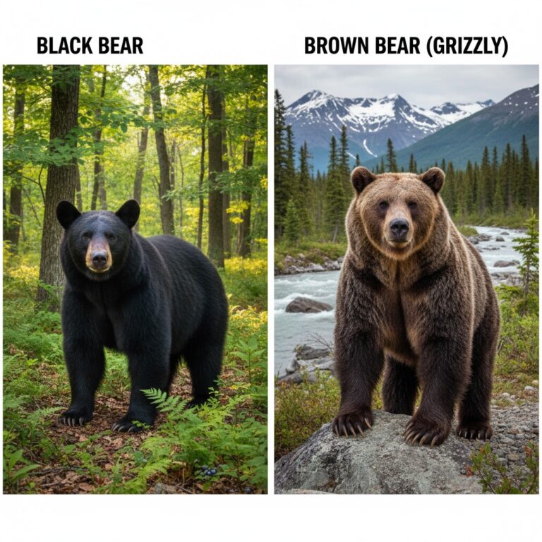 Black vs Brown Bears