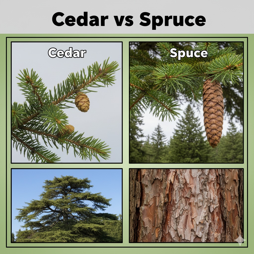 Cedar vs Spruce