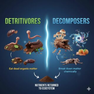 Detritivores vs. Decomposers