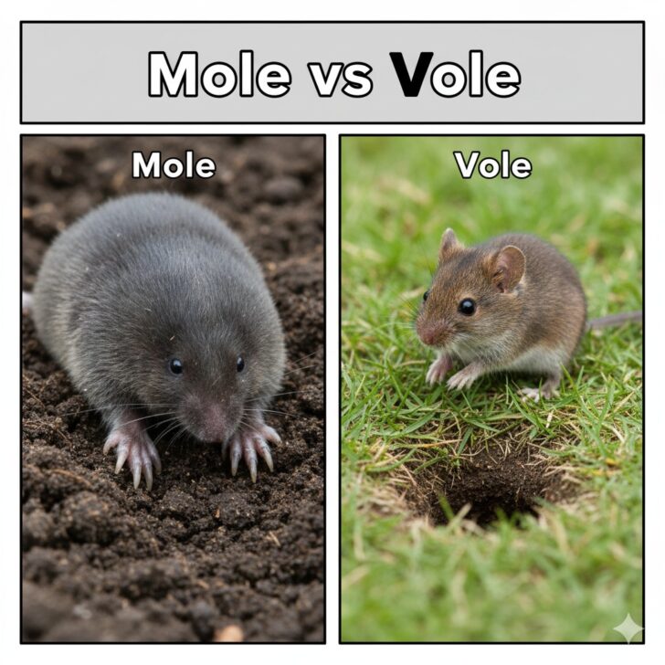 Mole vs Vole: Understanding the Key Differences in Yard Damage