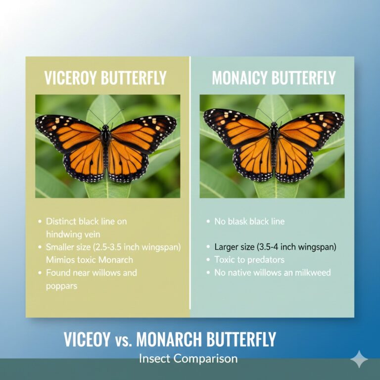 Viceroy vs Monarch Butterfly